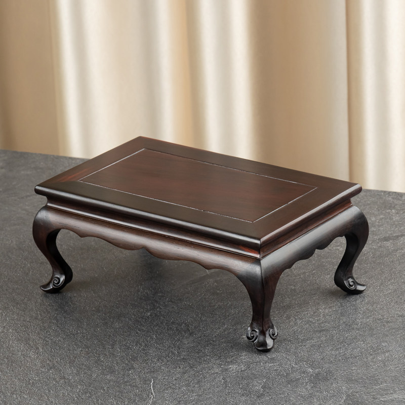 大红酸枝红木雕明清古典奇石盆景瓷器香炉花瓶工艺品摆件底座几架