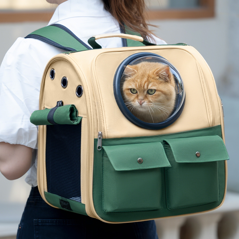 猫包外出便携宠物背包太空舱猫咪外出大容量狗书包双肩猫包猫背包