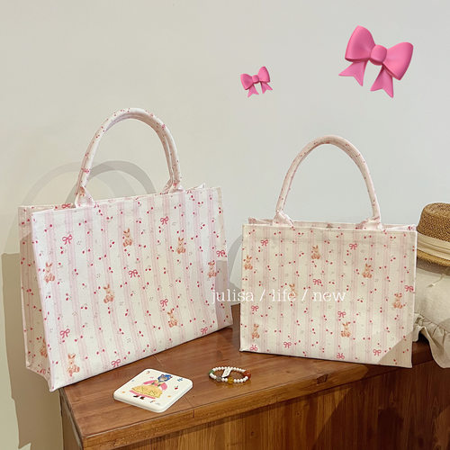 原创款大容量托特包帆布手提袋