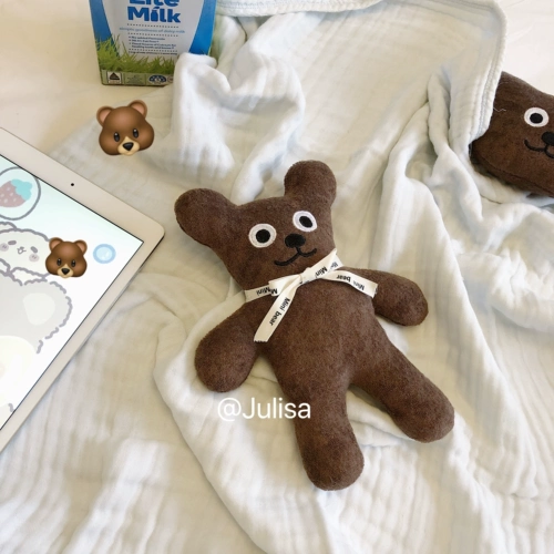 Оригинальная небольшая дизайнерская милая успокаивающая кукла, галстук-бабочка, с медвежатами, подарок на день рождения