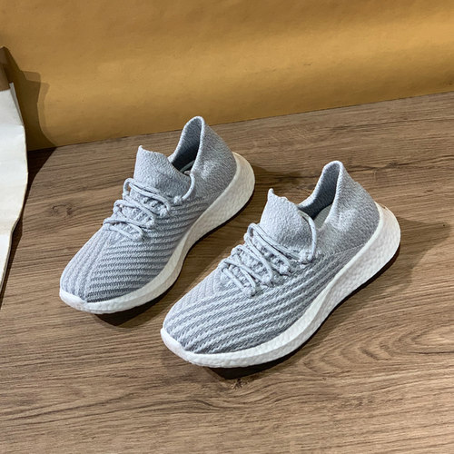 纯棉飞织，超轻减震厚底