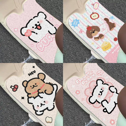 电动车脚垫摩托车电动车脚踏板垫子电瓶车装饰脚垫可diy裁剪通用