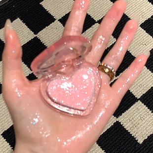 太清透了 水光腮红膏多用膏碎钻细闪裸妆水光肌腮红 爱上水门