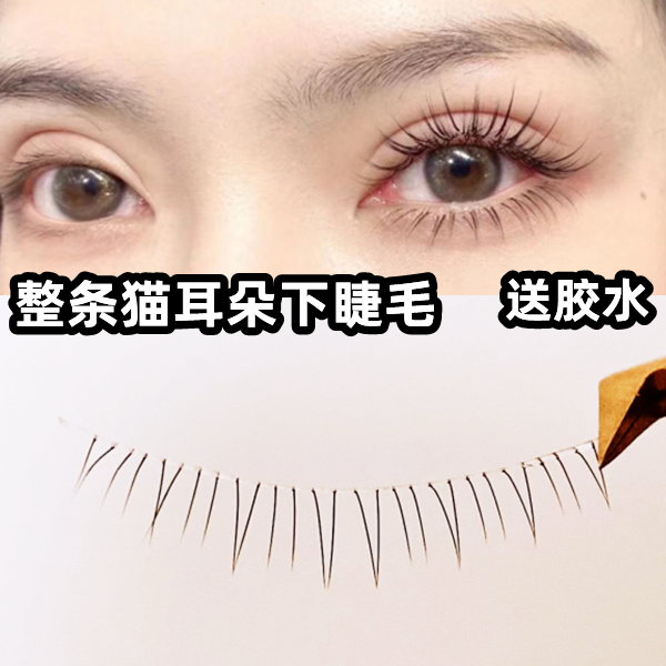 V型仙子整条下睫毛明细梗