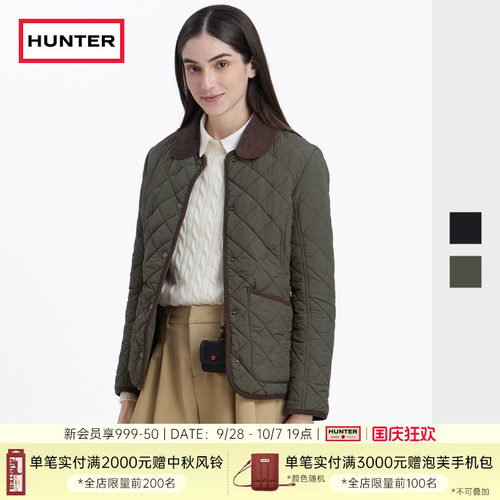 HUNTER秋冬修身翻领保暖棉衣