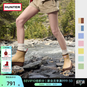 户外露营矮筒短靴涉水鞋 HUNTER雨靴女鞋 酷玩短靴防水防滑厚底雨鞋
