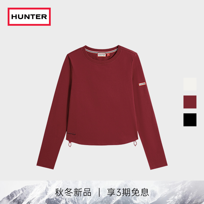 HUNTER女士弹力绳长袖T恤