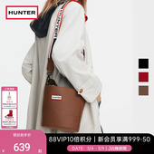 HUNTER女包双色肩带类橡胶水桶包印花背带单肩斜挎背包休闲水桶包