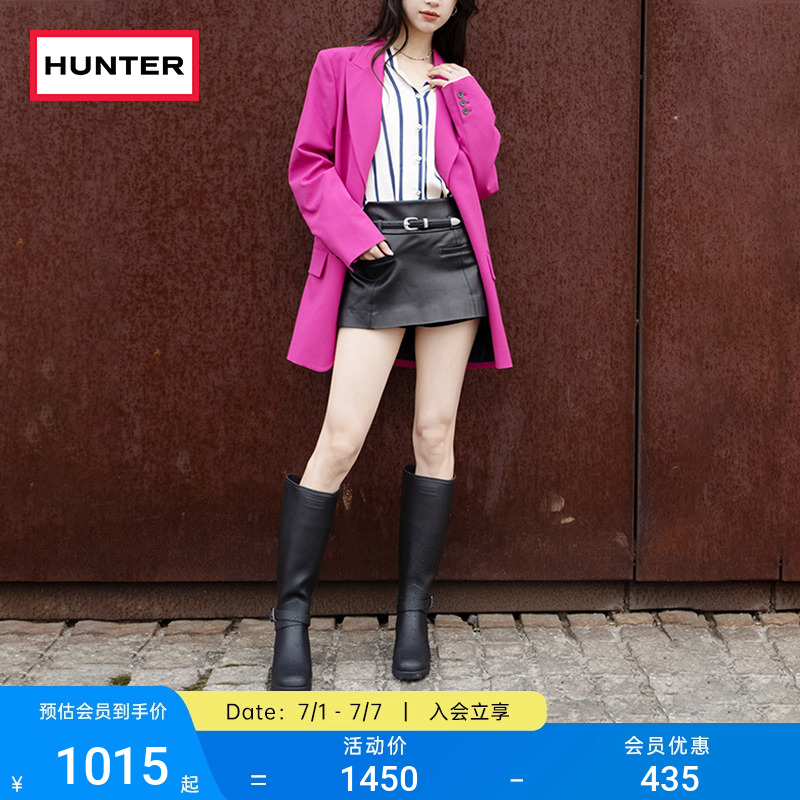 Hunter英国女鞋防水雨靴骑士