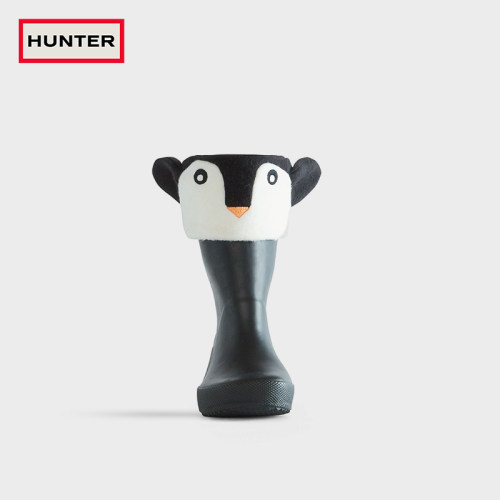 HUNTER早秋儿童企鹅卡通雨靴袜