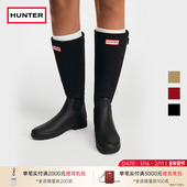 Refined高筒靴拉链拼接款 HUNTER女士雨鞋 户外鞋 长筒靴女靴雨靴