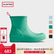 HUNTER雨鞋 涉水鞋 女鞋 户外露营酷玩雨靴厚底防水防滑矮筒短靴胶鞋