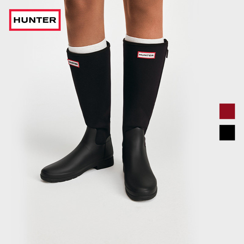 HUNTER女士Refined雨鞋高筒靴图片