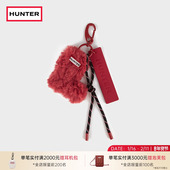 HUNTER2025秋冬男女同款 雨靴毛绒钥匙扣挂件简约休闲包包配饰