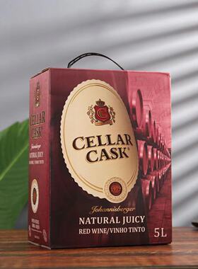 原瓶进口CELLAR CASK南非约堡红甜葡萄酒盒装5升袋装红酒