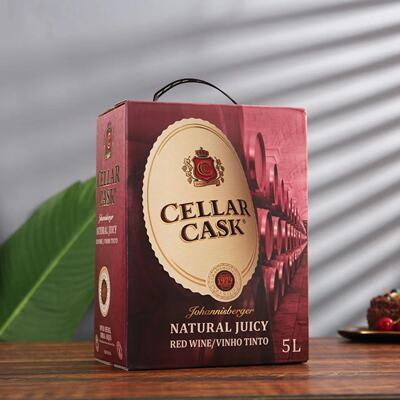 原瓶进口CELLAR CASK南非约堡红甜葡萄酒盒装5升袋装红酒