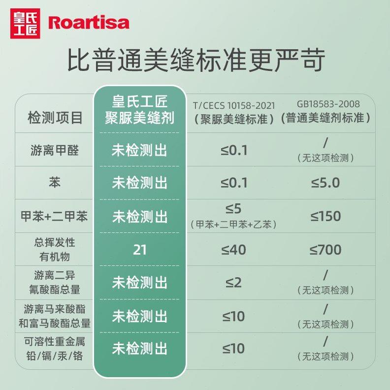 皇氏工匠纯聚脲美缝剂贵爵柔光G200S室外瓷砖地砖厨房美缝勾缝剂