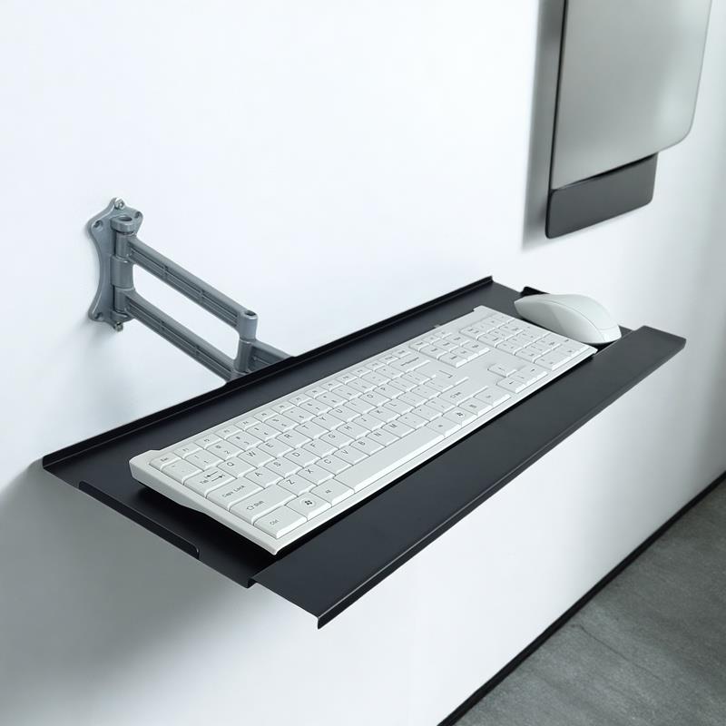 显示器键盘托 托架键滑鼠支架伸缩旋转悬臂壁挂式铝挤型材料手托