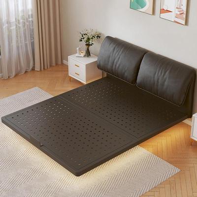 铁艺悬浮床大象耳朵碳素钢洞洞板榻榻米床架子家用悬空铁架床加厚