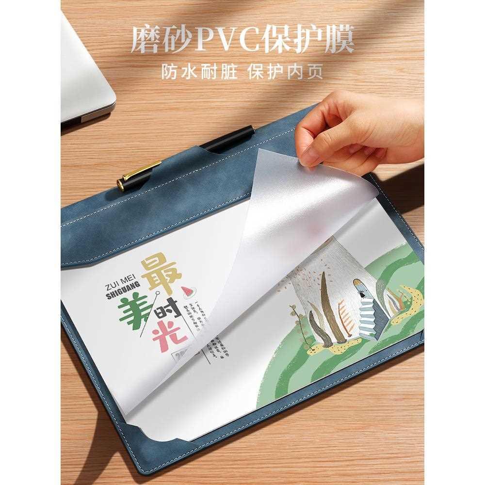 桌面台历2024年新款定制创意简约皮质桌垫订制工作月历办公室打卡