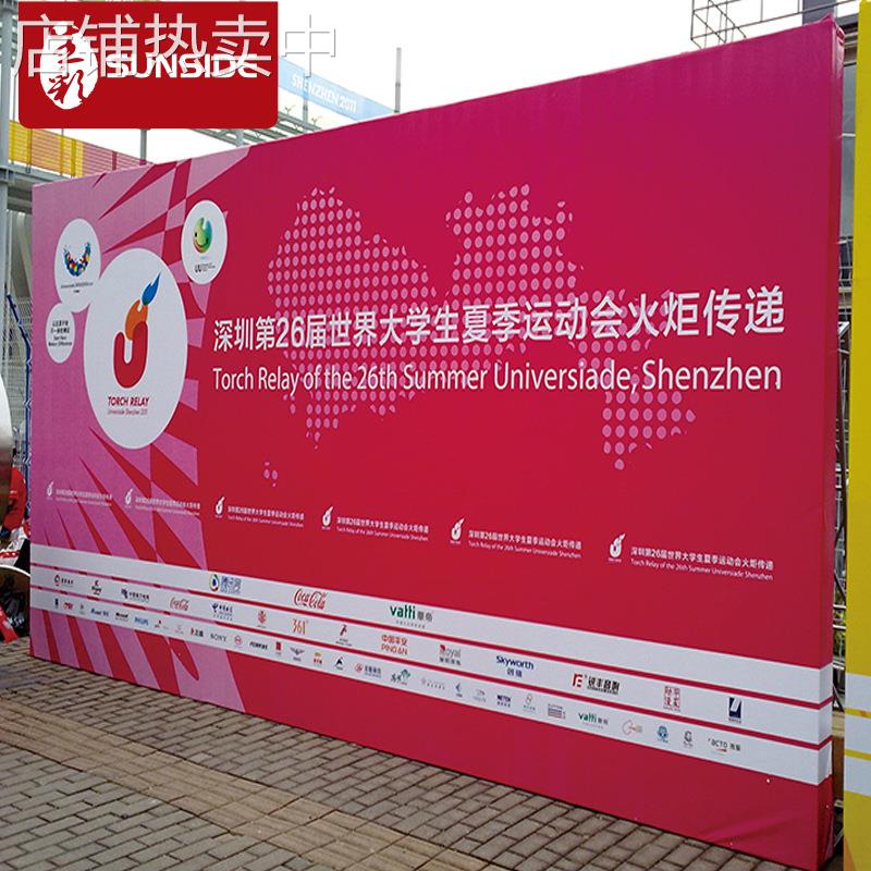 厂家桁架出租展览展示背景板广告搭建 舞台桁架背景灯布广告喷绘