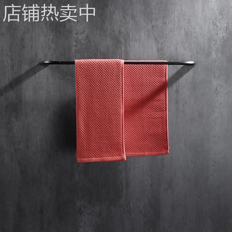现代简约北美跨境电商工程款不锈钢双杆毛巾架毛巾杆浴巾架毛巾环