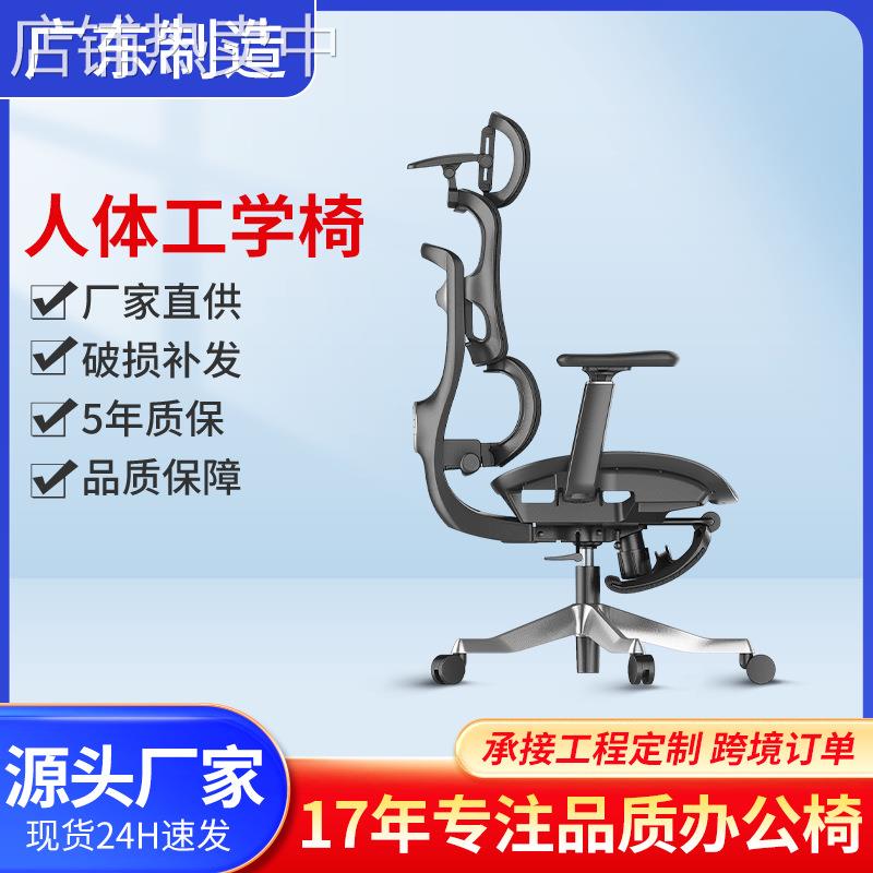 跨境高端人体工学椅3d扶手4d头枕腰枕可调节多功能办公椅电竞椅子