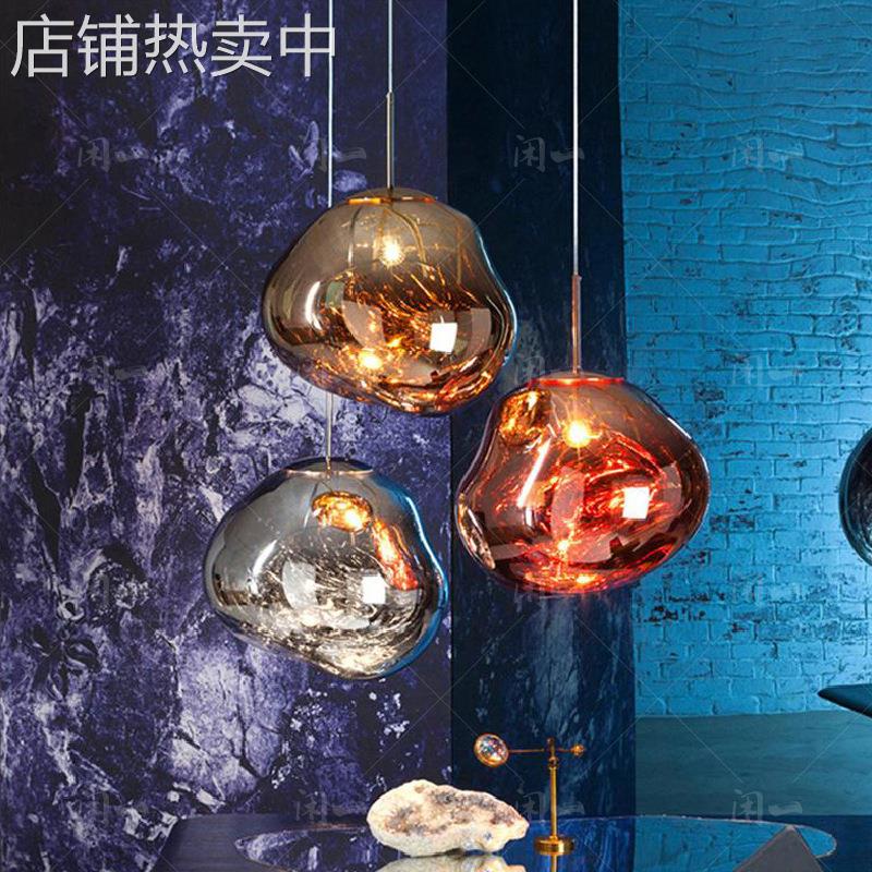 火山熔岩灯别墅复式楼楼梯吊灯北欧设计师艺术客厅餐厅吊灯工程灯