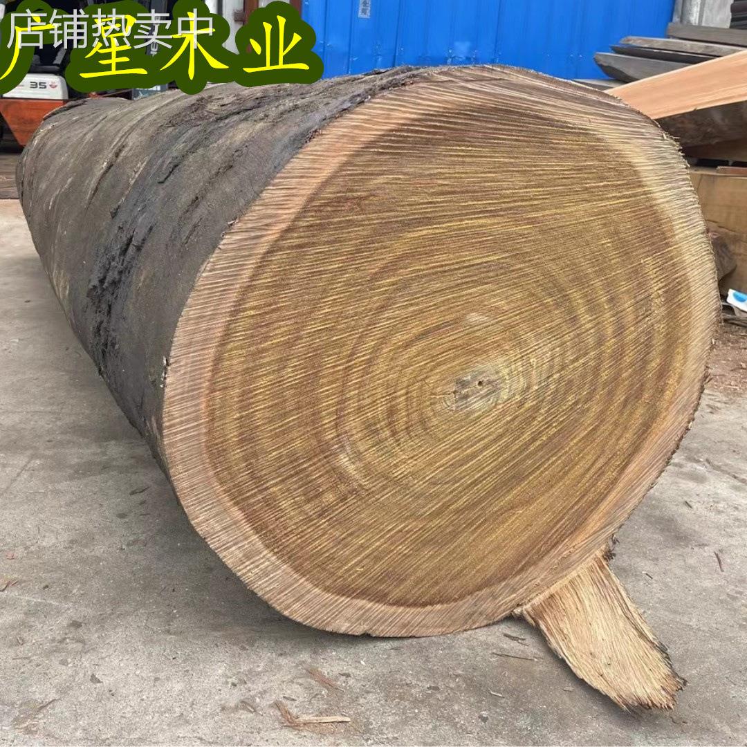 户外实木规格按需制作原木板材工程护栏用异形木扶手栈栏杆厂家