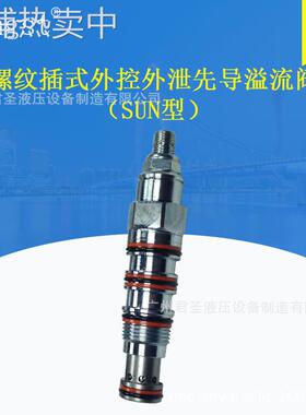 螺纹插装式外控外泄先导溢流阀（SUN）CRV1-T21A/T22A/T23A/T24A