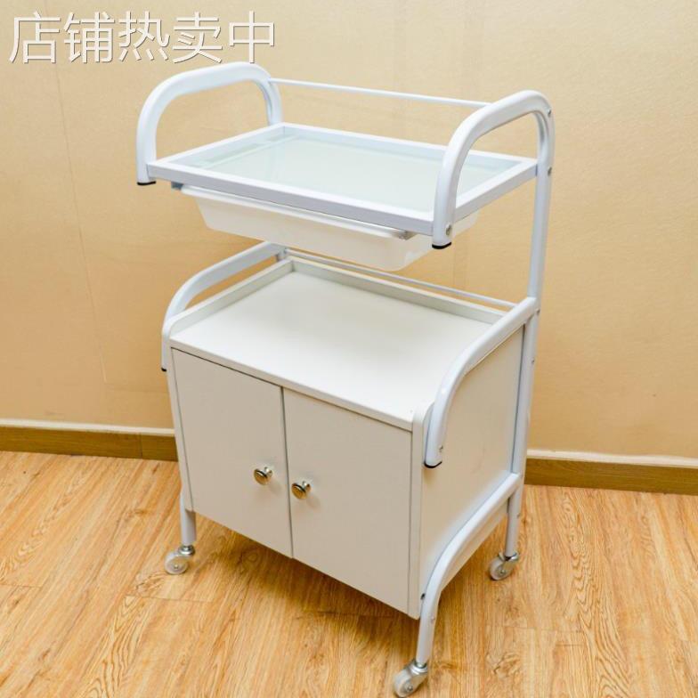 美容推车美容车工具车实木美容院美甲店专用欧式移动收纳柜置物架