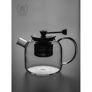 带过滤冲茶壶茶水分离耐高温加厚煮茶壶泡茶器 玻璃泡茶壶家用新款