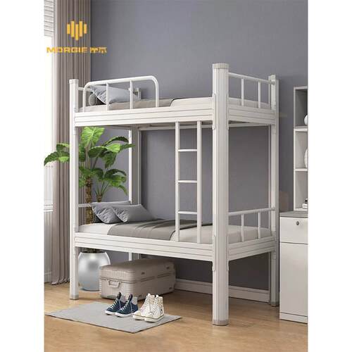 加厚上下铺铁床员工宿舍床双层床学生高低床两层铁架床铁艺工地床