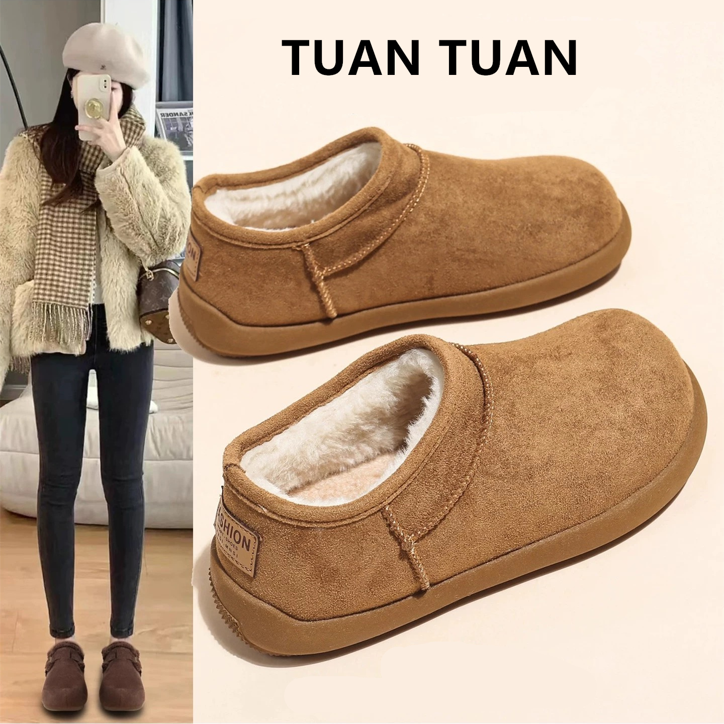 小土豆雪地靴女2025冬季新