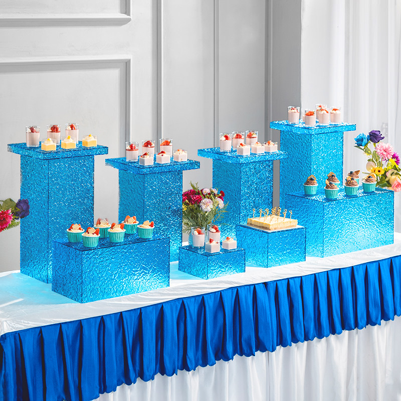 亚克力甜品台摆件展示架婚庆宴会布置冷餐蛋糕点心台茶歇摆台套装