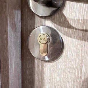 锁孔挡片假锁芯盖假锁片室内固定不带钥匙堵锁眼锁挡装饰片盲孔盖