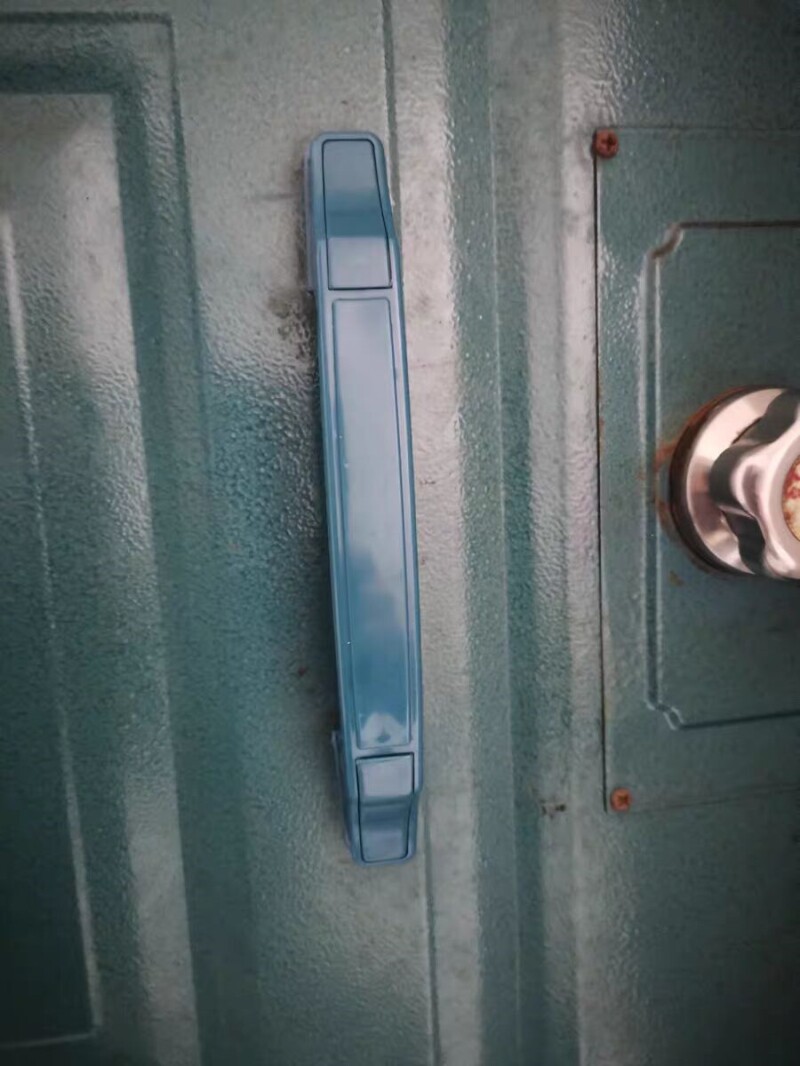 家用明装大门外装门老式门把手自动锁铁门防盗塑料王力门拉手