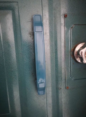 家用明装大门外装门老式门把手自动锁铁门防盗塑料王力门拉手