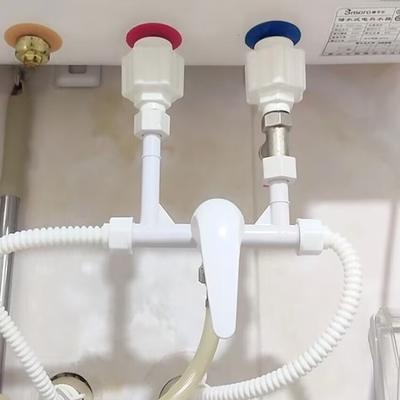 SIBATE 全塑料电热水器混水阀明装开关冷热混合阀U型出水龙头淋浴