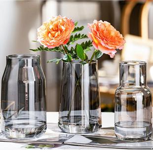 北欧ins风简约玻璃花瓶水培鲜花插花小花瓶客厅餐桌水养创意摆件