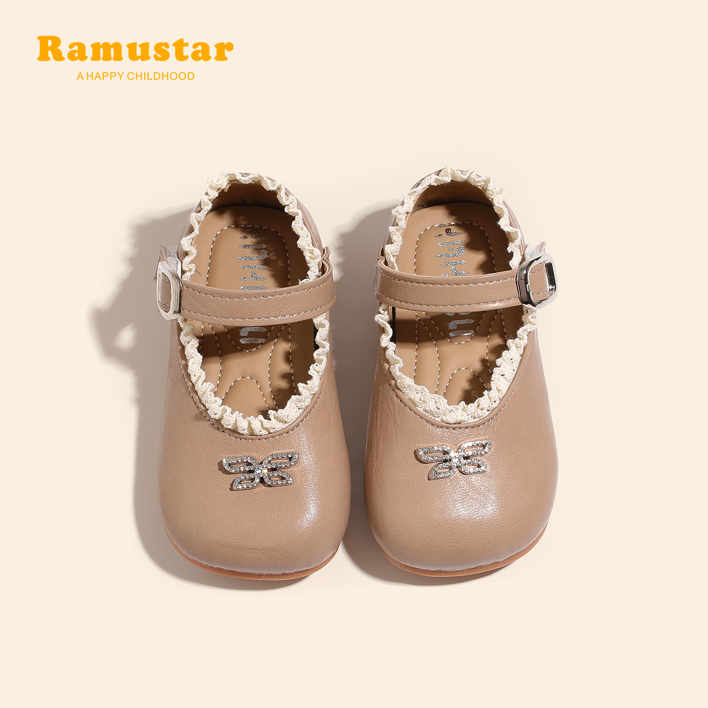 女童蝴蝶结公主鞋韩版学步鞋