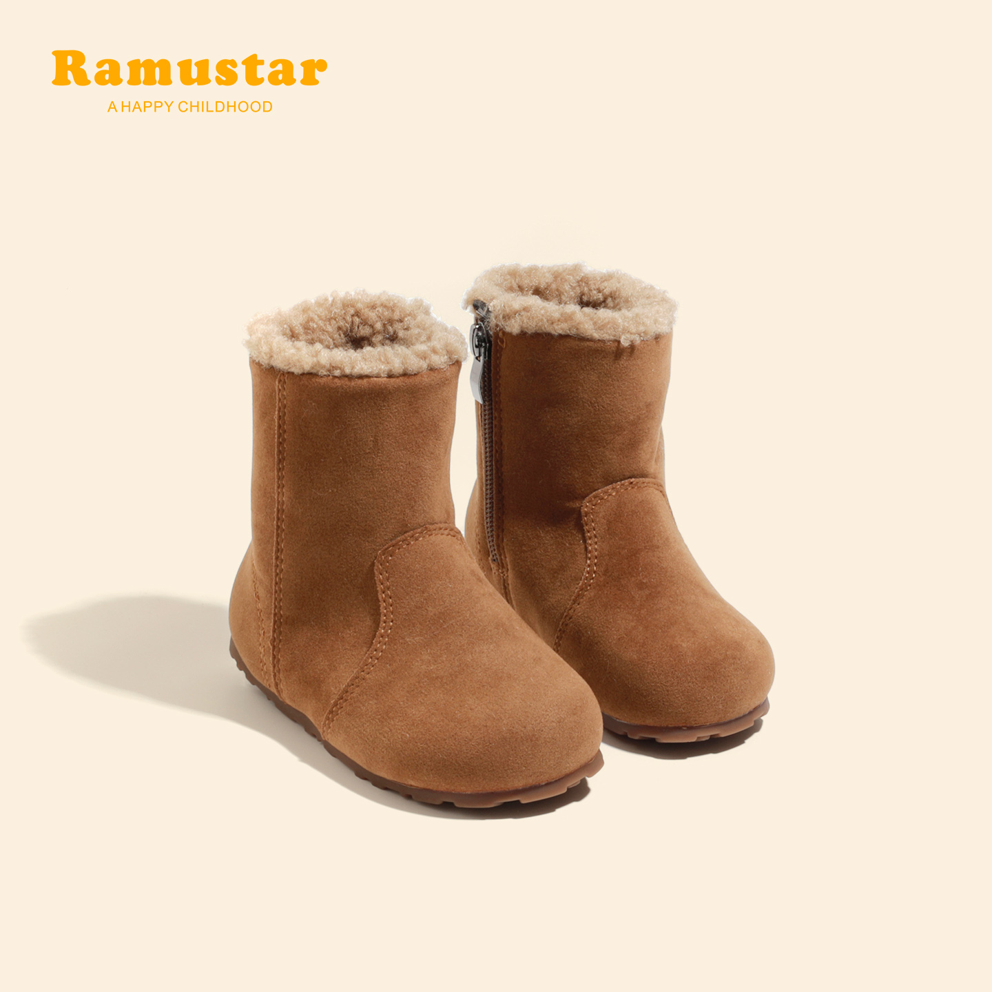 女童雪地靴冬季新款加绒保暖