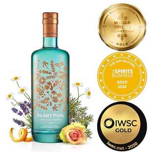 英国进口静渊金酒 柑橘杜松子酒 SILENT POOL GIN 花香杜松子酒