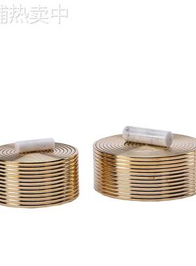 山居系列储物盒 铜材质 家居装饰摆件 软装饰品