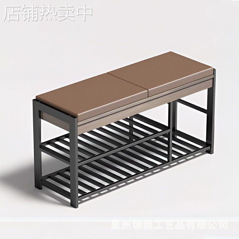 多功能鞋架子门口带换鞋凳式鞋柜多层简易可坐沙发登收纳凳储物凳