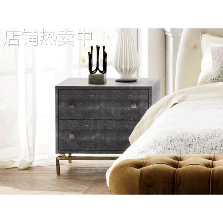 美式床头柜子卧室置物架小户型个性多功能客厅收纳储物柜家具制作