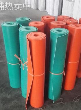 橡胶地板 绿色圆扣纹天桥防滑地板 重机器用橡胶垫板 结实耐磨