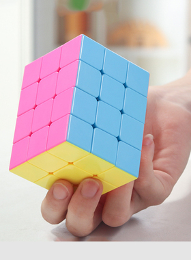 泛新彩色334魔方 实色免贴纸全功能不等阶中心对称顺滑益智糖果色
