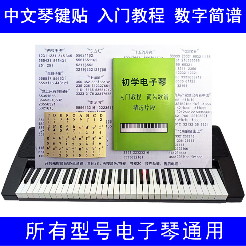 小天使电子琴通用初学入门简谱
