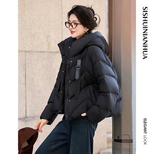 某鸭短款 飘带新国标90绒子羽绒服